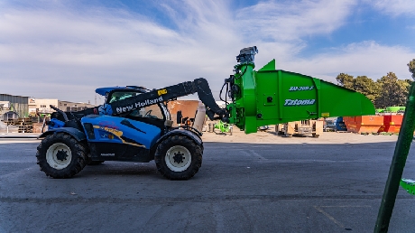 Encamadora suspendida al tercer punto de tractor