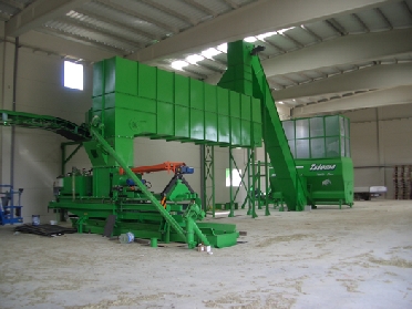 Single auger horizontal static plant